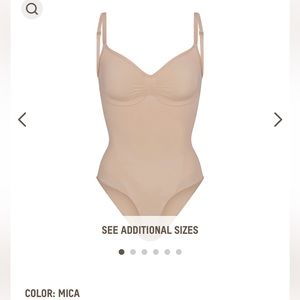 SKIMS Brief Bodysuit With Snaps Mica XXS/XS